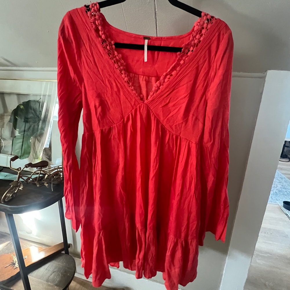 Free people Gentle Dreamer dress - orange - size s - excellent used condition